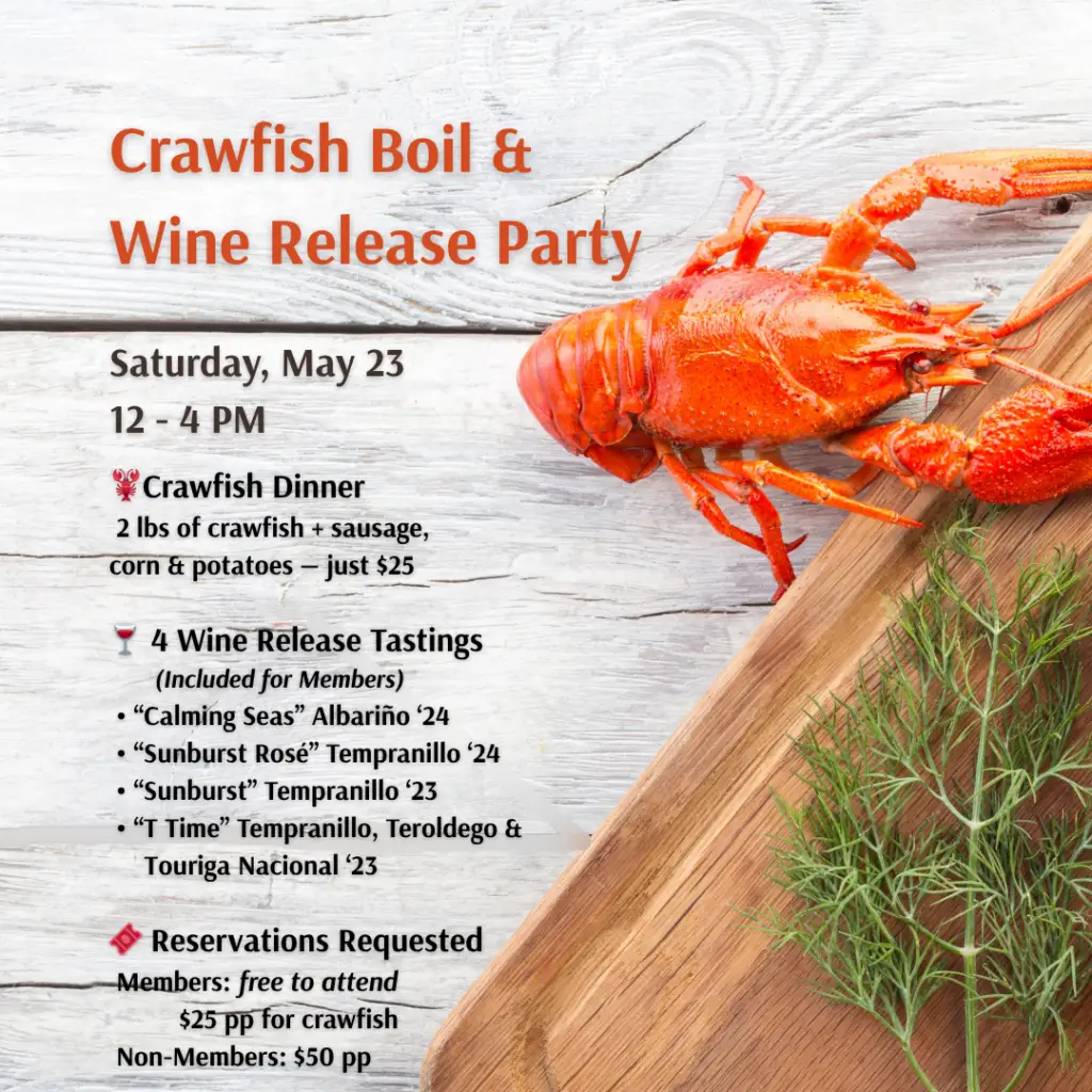 Crawfish Boil & Wine Release