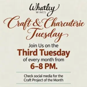 Crafts & Charcuterie every Third Tuesday